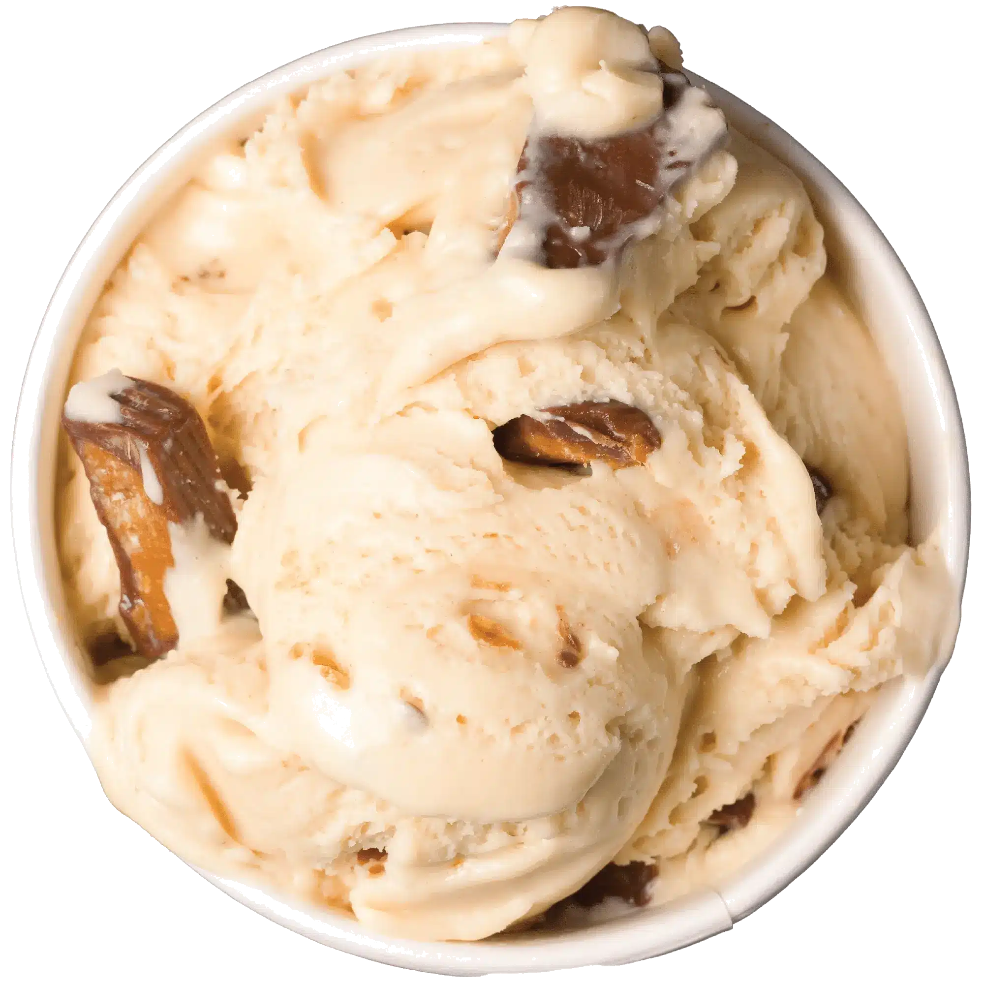 a bowl of ice cream with nuts