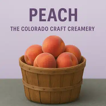 a basket of fresh peaches